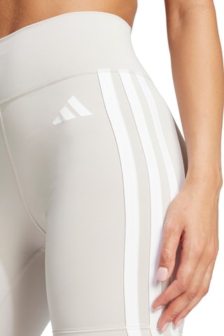 Sportwielrenbroekje Hoge Taille Fit Optime Essentials - Lichtgrijs