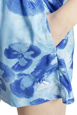 Wijde Short Hoge Taille Aop - Ecru