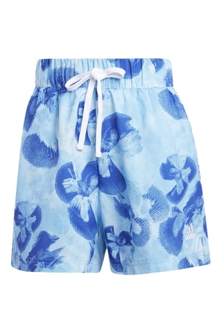 Wijde Short Hoge Taille Aop - Ecru