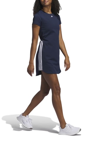 Rechte Jurk en Golfpanty - Marineblauw