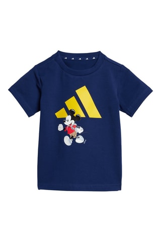 T-shirt en short Mickey en Donald Disney - Marineblauw