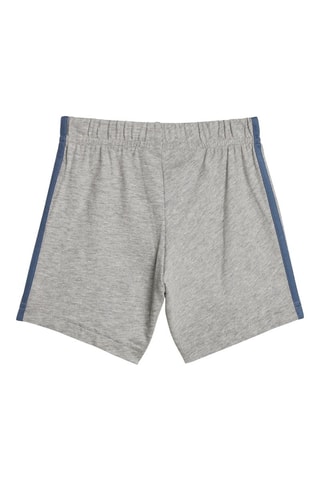 Biologisch Katoenen T-shirt en Short Essentials Lineage - Marineblauw en Gemêleerd Lichtgrijs