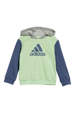 Sweater met Capuchon en Broek Essentials Colorblock - Lichtgroen