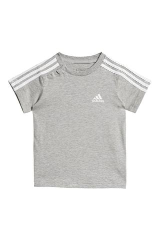 T-shirt en Short - Gemêleerd Lichtgrijs