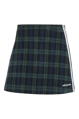 Velours Minirok - Indigoblauw en Groen 