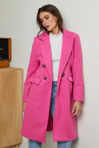 Sobretudo oversize - Rosa