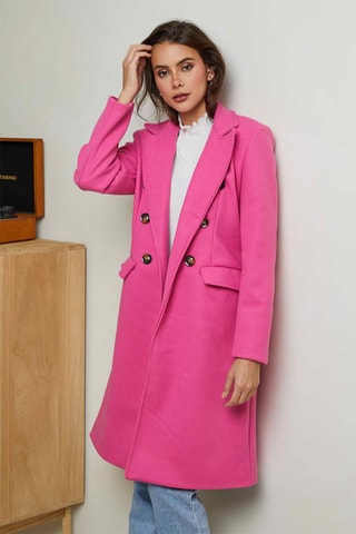 Sobretudo oversize - Rosa