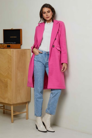 Sobretudo oversize - Rosa
