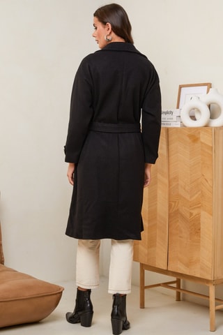 Sobretudo comprido - Preto