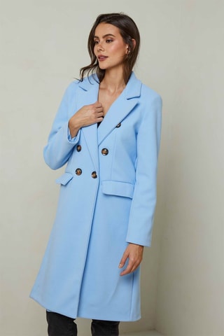 Sobretudo Azul-celeste