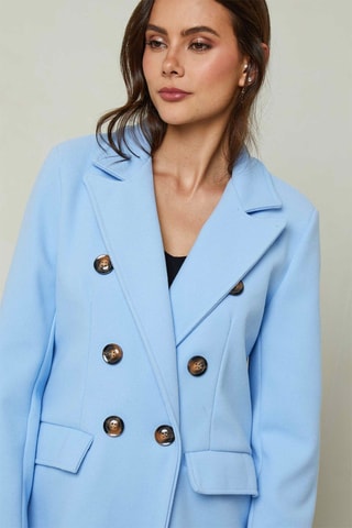 Sobretudo Azul-celeste