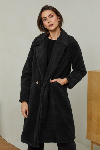 Sobretudo comprido - Preto
