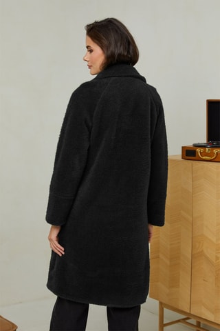 Sobretudo comprido - Preto