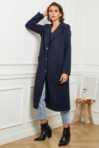 Sobretudo Azul-marinho