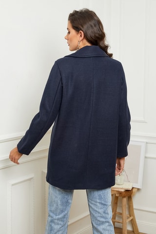 Sobretudo Azul-marinho