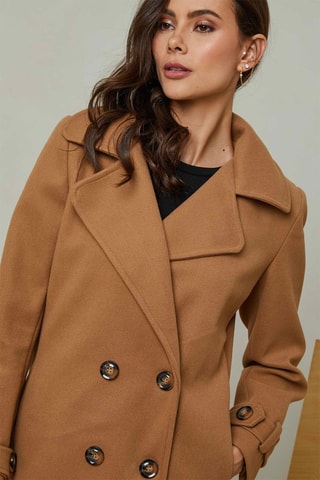Casaco de pele Camel