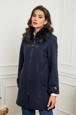Sobretudo Azul-marinho