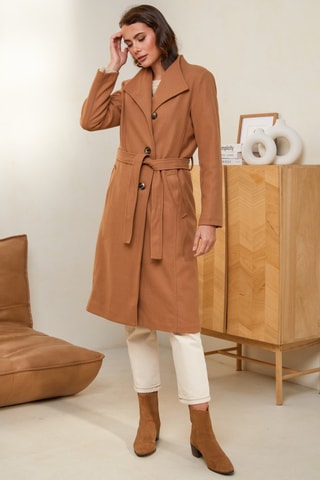 Sobretudo comprido - Camel