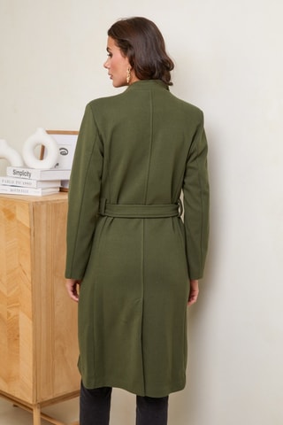 Sobretudo comprido - Caqui