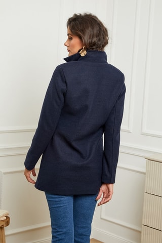 Sobretudo Azul-marinho