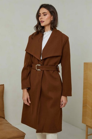 Sobretudo Castanho-escuro