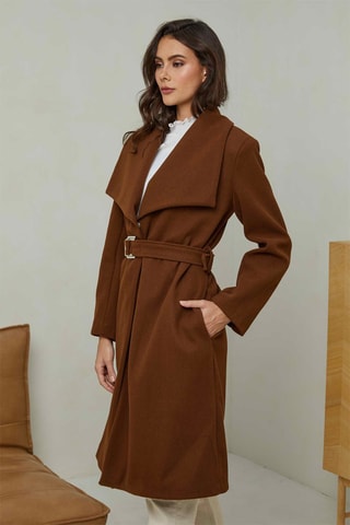 Sobretudo Castanho-escuro