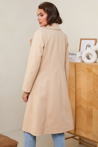Sobretudo comprido - Bege