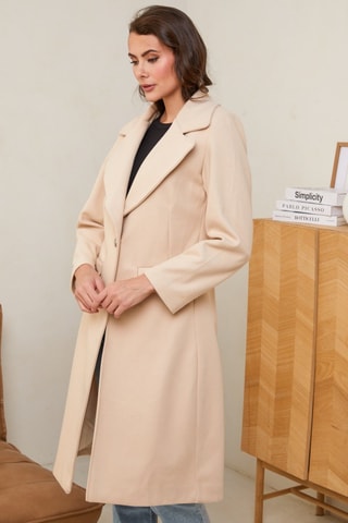 Sobretudo comprido - Bege