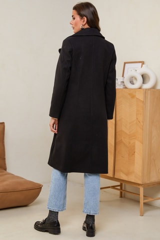 Sobretudo comprido - Preto