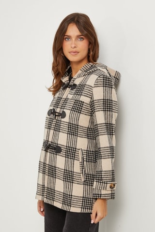 Sobretudo com capuz - Bege