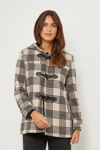 Sobretudo com capuz - Bege