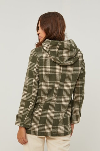 Sobretudo com capuz - Caqui