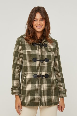 Sobretudo com capuz - Caqui