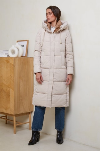 Blusão com capuz - Cru