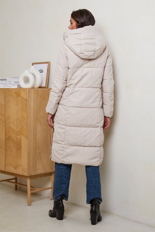 Blusão com capuz - Cru