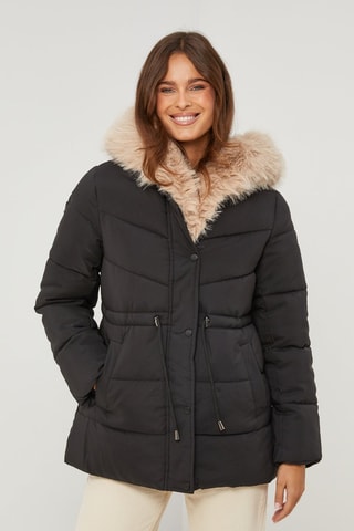 Blusão com capuz - Preto