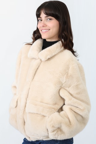 Casaco direito - Bege