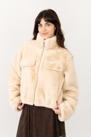 Casaco direito - Bege