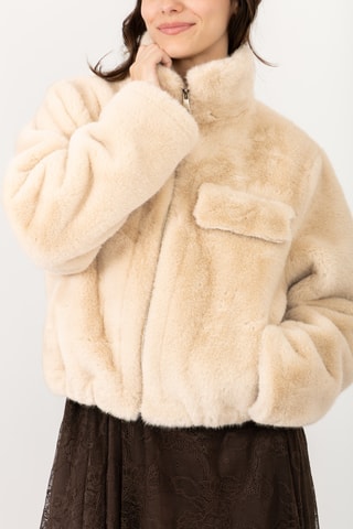 Casaco direito - Bege