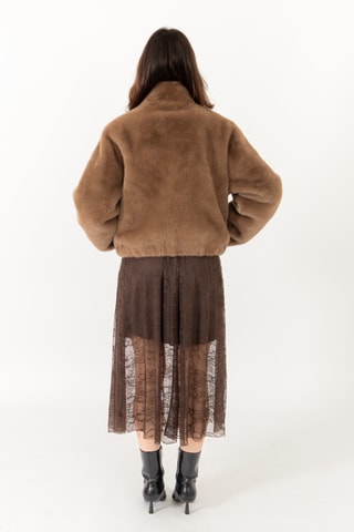 Casaco direito - Castanho