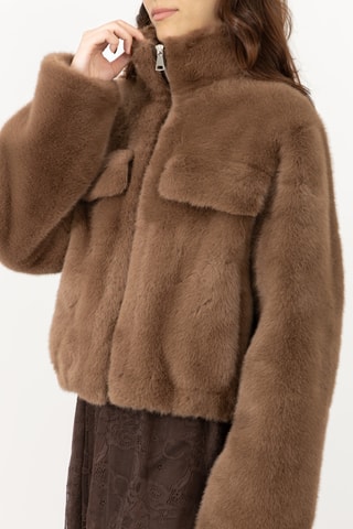 Casaco direito - Castanho