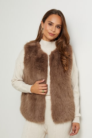 Casaco direito sem mangas - Toupeira