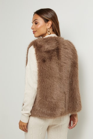 Casaco direito sem mangas - Toupeira