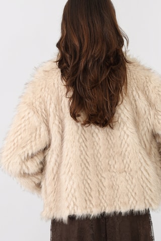 Casaco direito - Bege