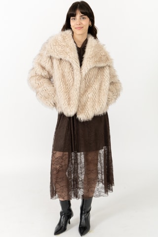 Casaco direito - Bege