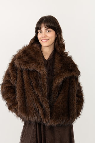 Casaco direito - Castanho