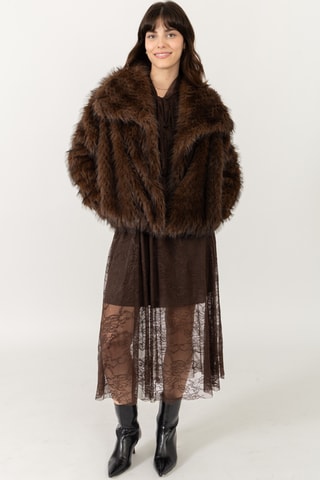 Casaco direito - Castanho