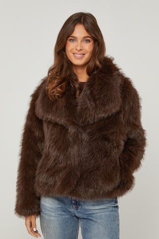 Casaco direito - Castanho