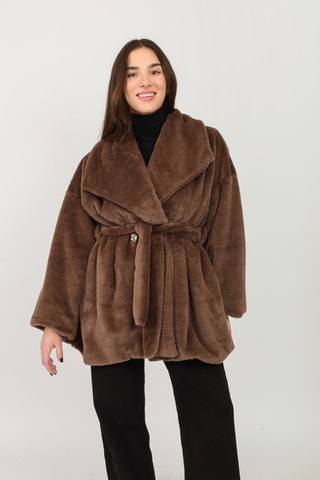 Casaco loose - Castanho