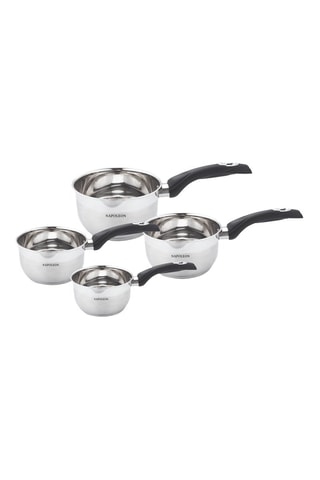 4 casseroles - 12/14/16/18 cm - 0,6/1/1,5/2,1 l